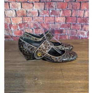 Helle Comfort Yasmin Pewter Pumps Shoes Size 7.5